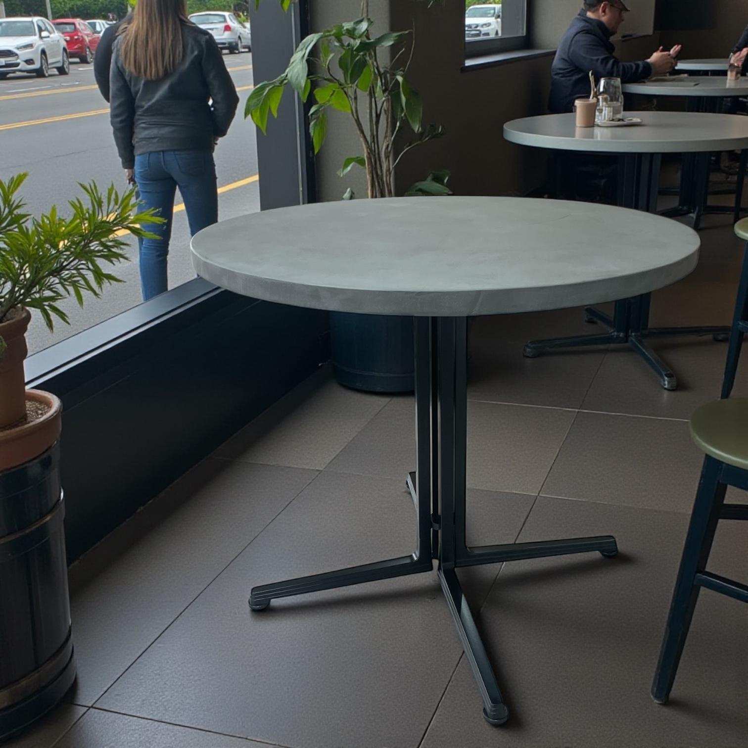 モルタル×アイアン　カフェテーブルC | 4枚目