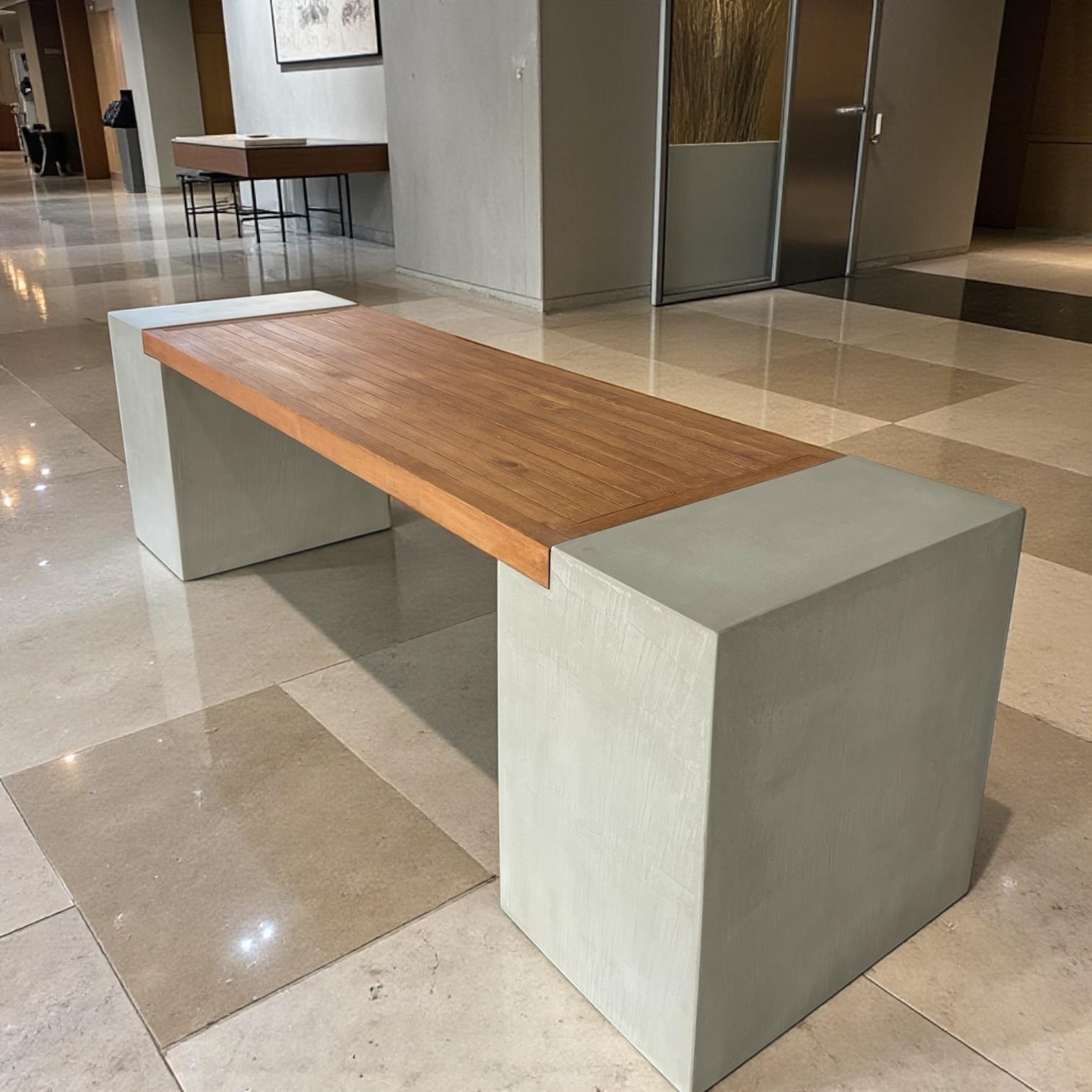 モルタル×木　ベンチV2 | 2枚目