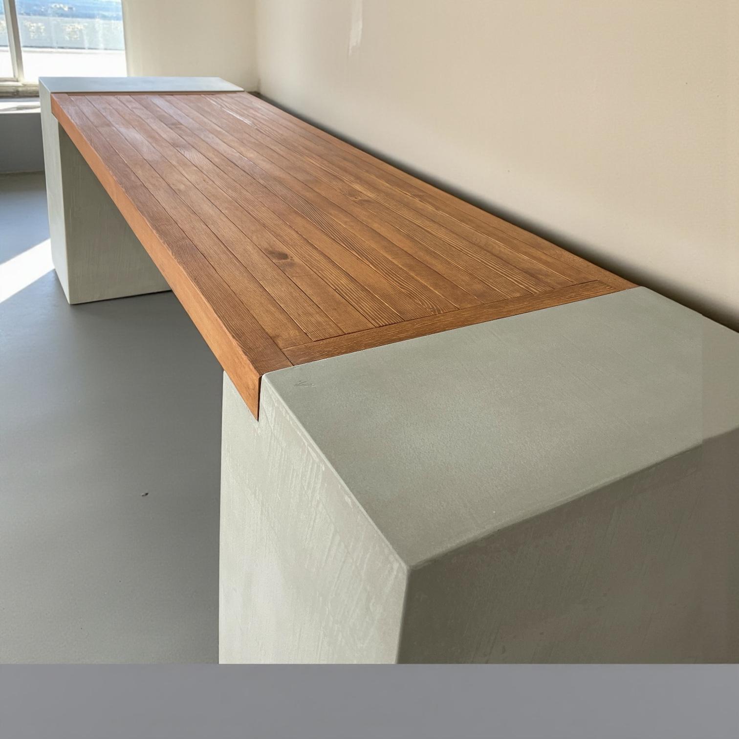 モルタル×木　ベンチV2 | 4枚目