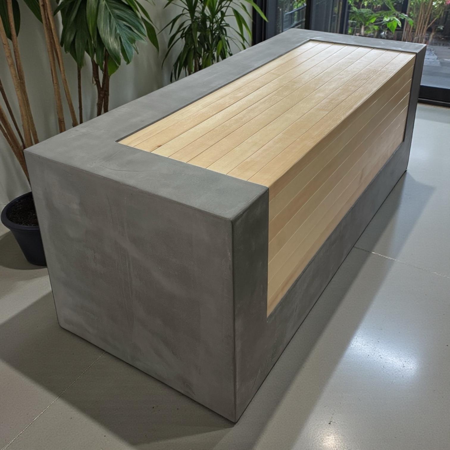 モルタル×木　ベンチ51枚目の画像